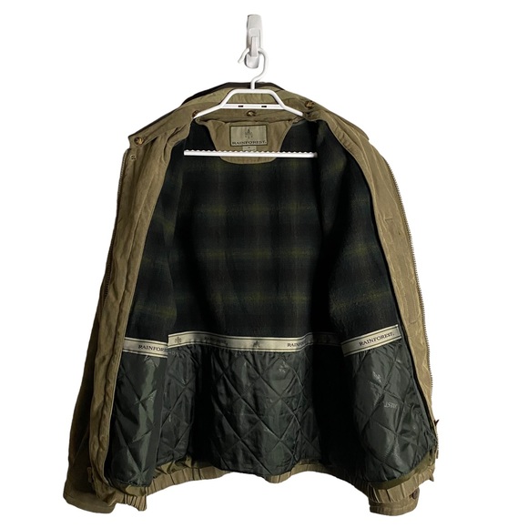 Rainforest Men's Khaki Green Full Zip Casual Jacket - Picture 14 of 15